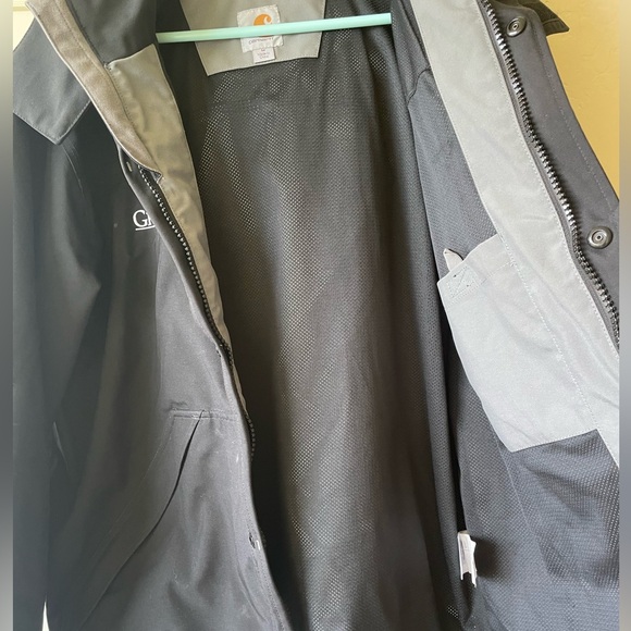 NWOT Corporate Greystar Carhartt Men's Shoreline Waterproof Jacket size Medium - Picture 10 of 11